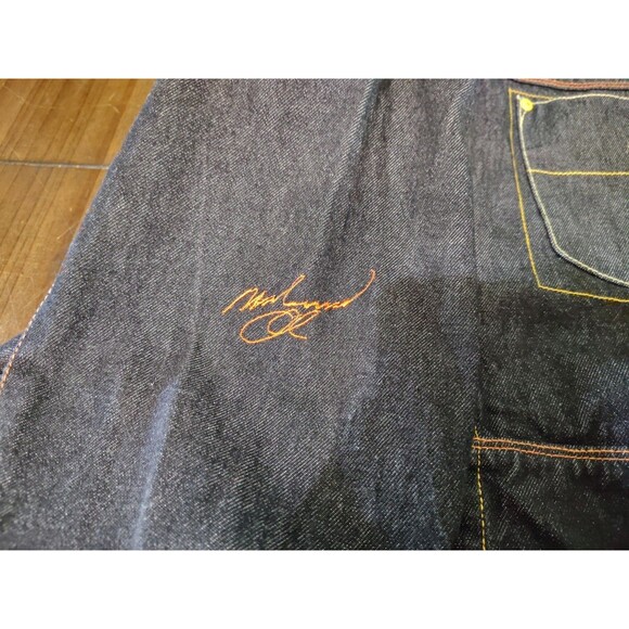 Rare Platinum Fubu Limited Edition Muhammad Ali Black Denim Jacket Large 16-18 - Picture 6 of 10